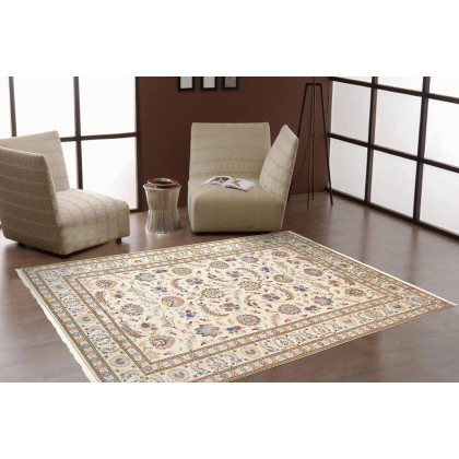 Pasargad - Tabriz Collection Hand-Knotted Silk and Wool Area Rug 66'' x 100'' (032055)