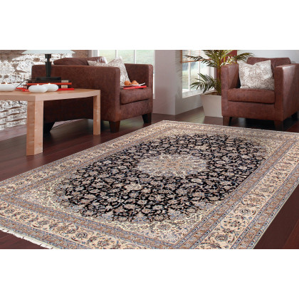 Pasargad - Nain Collection Hand-Knotted Silk and Wool Area Rug 142'' x 216'' (037023)