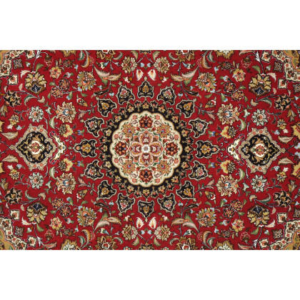 Pasargad - Tabriz Collection Hand-Knotted Silk and Wool Area Rug 61'' x 83'' (037439)