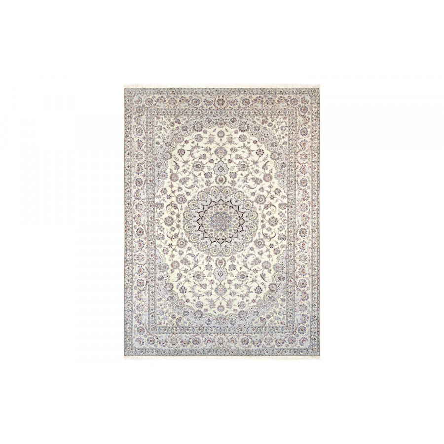 Pasargad - Nain Collection Hand-Knotted Silk and Wool Area Rug 98'' x 137'' (037443)