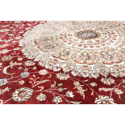 Pasargad - Tabriz Collection Hand-Knotted Pure Silk Area Rug 108'' x 144'' (037472)
