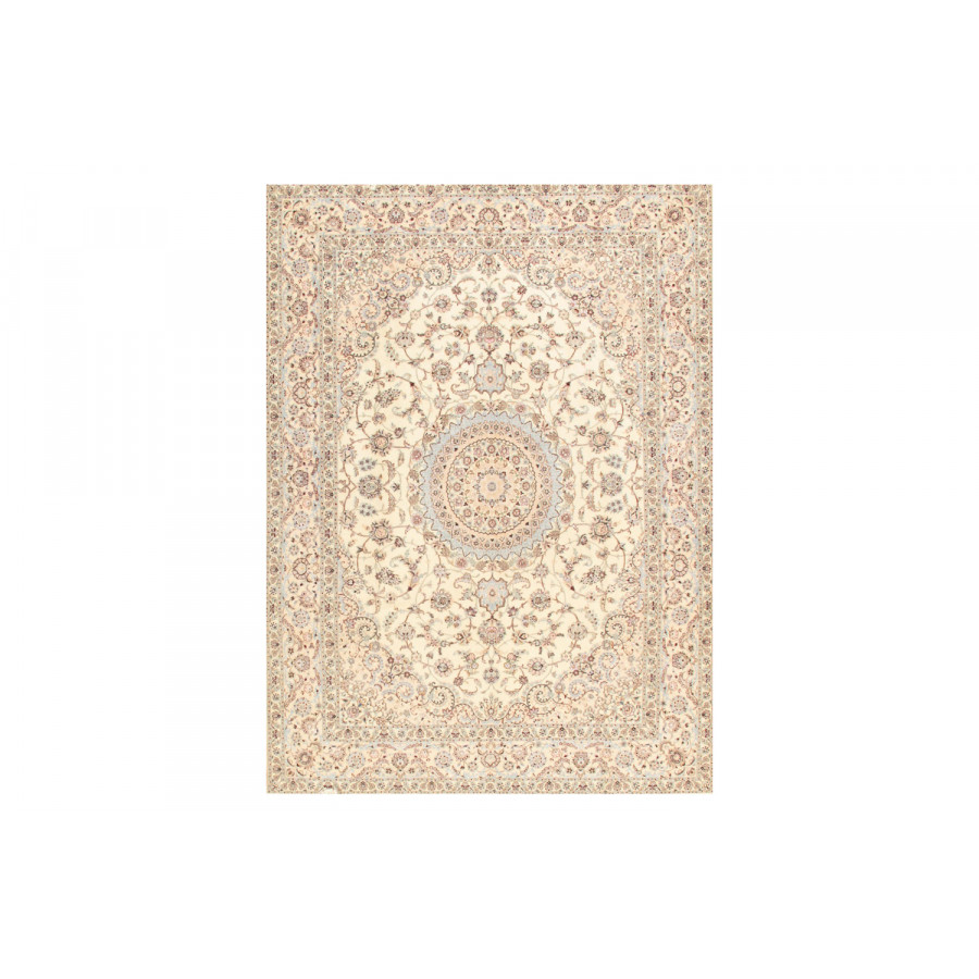 Pasargad - Nain Collection Hand-Knotted Silk and Wool Area Rug 100'' x 139'' (038415)