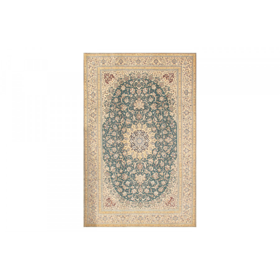Pasargad - Nain Collection Hand-Knotted Silk and Wool Area Rug 85'' x 131'' (038923)