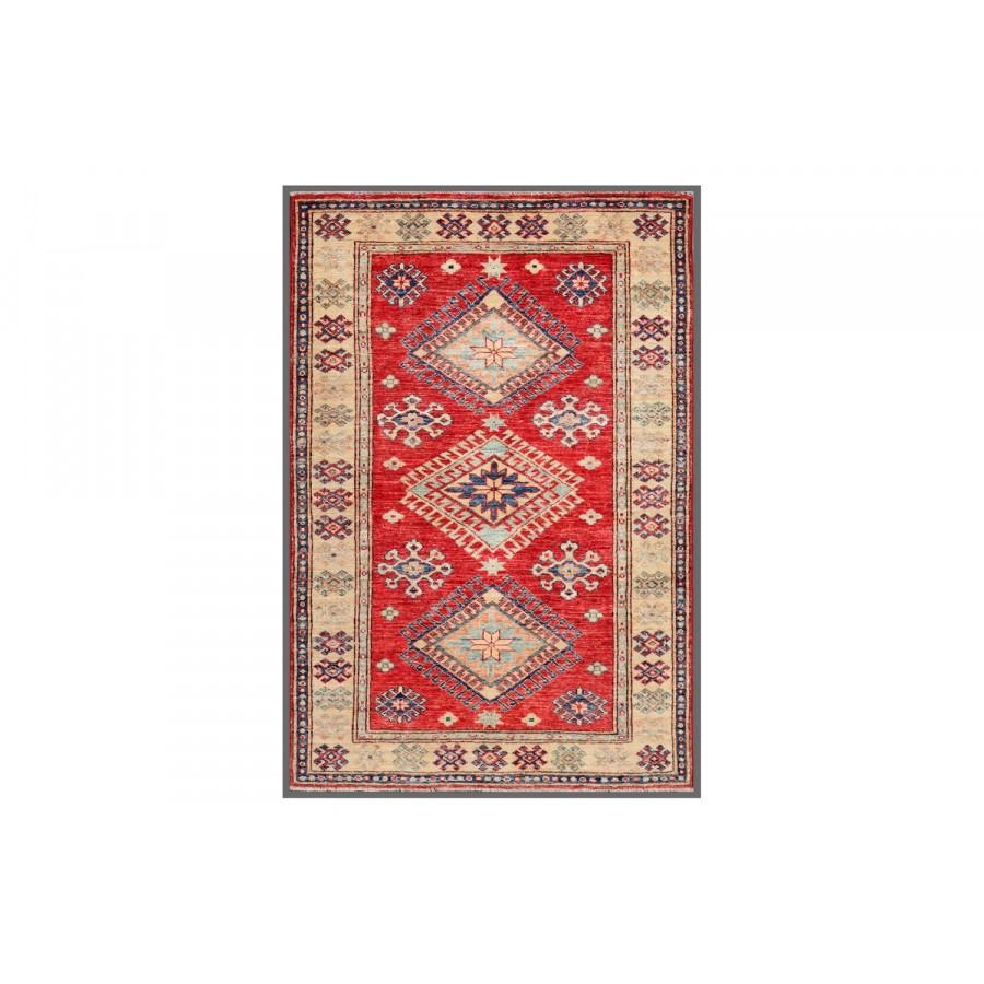 Pasargad - Kazak Collection Hand-Knotted Lamb's Wool Area Rug 39'' x 57'' (039987)