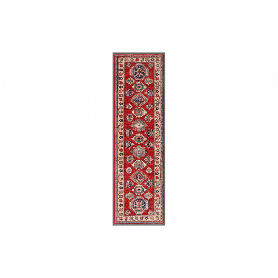 Pasargad - Kazak Collection Hand-Knotted Lamb's Wool Runner 30'' x 102'' (039993)