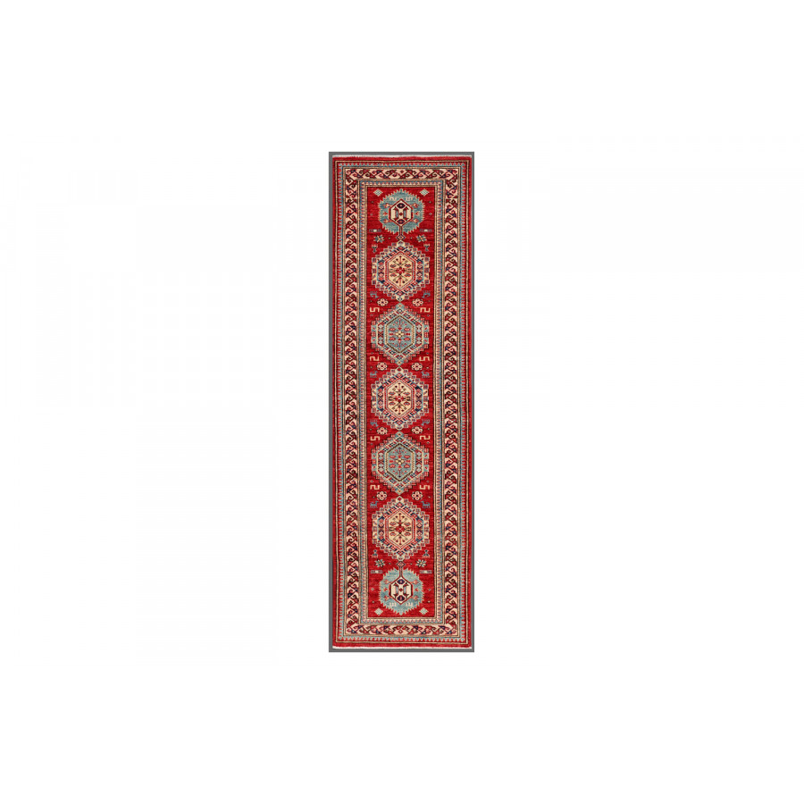 Pasargad - Kazak Collection Hand-Knotted Lamb's Wool Runner 26'' x 94'' (040062)
