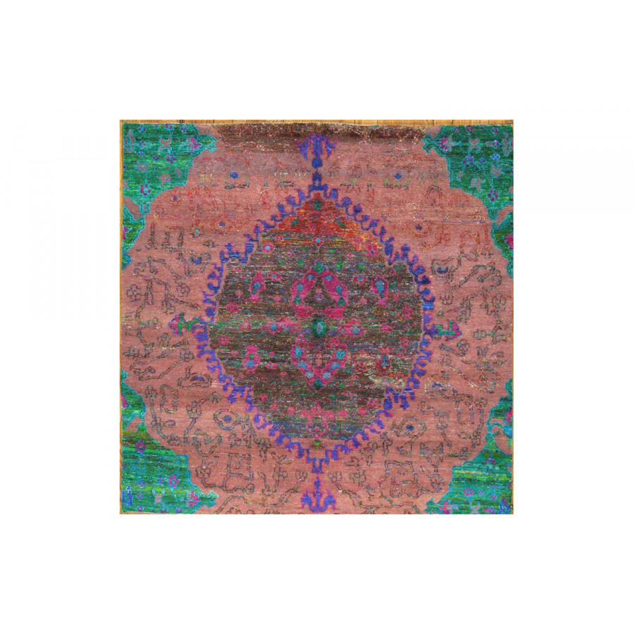 Pasargad - Sari Silk Collection Hand-Knotted Area Rug 70'' x 71'' (040094)