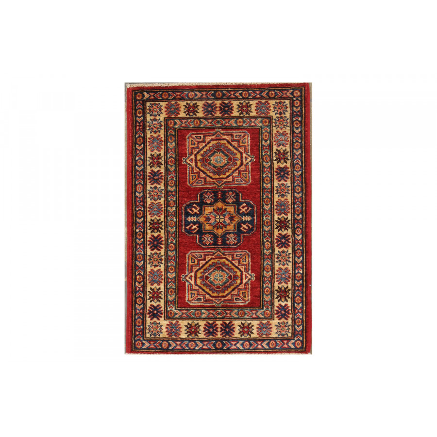 Pasargad - Kazak Collection Hand-Knotted Lamb's Wool Area Rug 24'' x 34'' (043780)