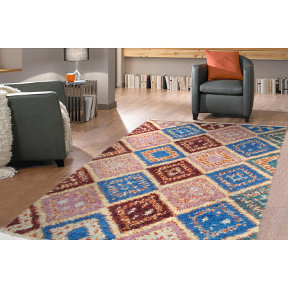 Pasargad - Moroccan Collection Hand-Knotted Lamb's Wool Area Rug 65'' x 101'' (045187)