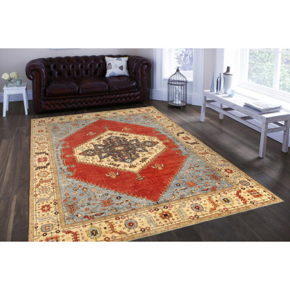 Pasargad - Serapi Collection Hand-Knotted Lamb's Wool Area Rug 146'' x 182'' (046073)