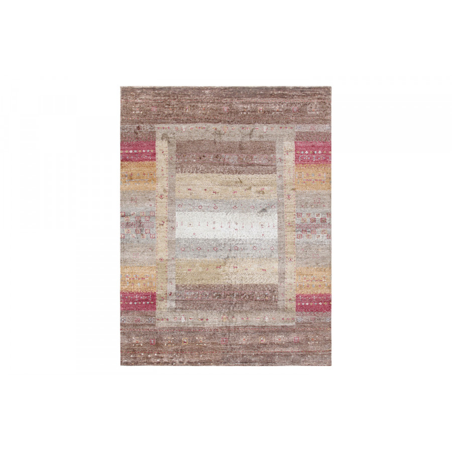 Pasargad - Gabbeh Collection Hand-Knotted Silk Area Rug 69'' x 93'' (050395)