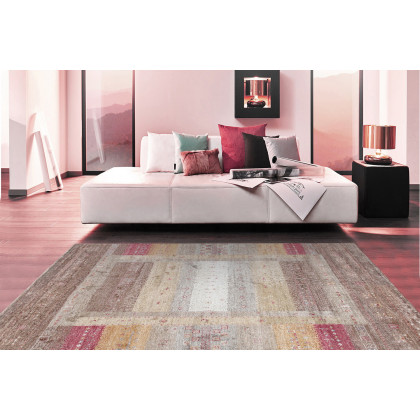 Pasargad - Gabbeh Collection Hand-Knotted Silk Area Rug 69'' x 93'' (050395)