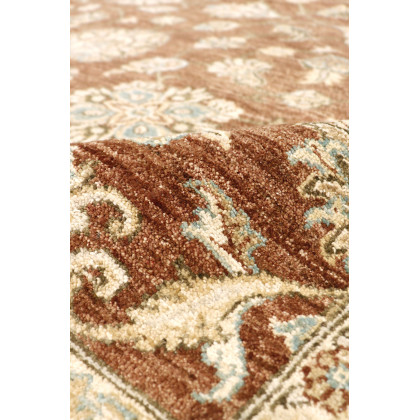 Pasargad - Melody Collection Hand-Knotted Lamb's Wool Area Rug in L. Brown/Ivory, 144" x 185" (097890)