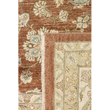 Pasargad - Melody Collection Hand-Knotted Lamb's Wool Area Rug in L. Brown/Ivory, 144" x 185" (097890)