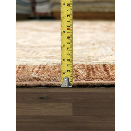 Pasargad - Melody Collection Hand-Knotted Lamb's Wool Area Rug in L. Brown/Ivory, 144" x 185" (097890)