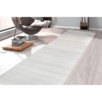 Pasargad - Transitional Collection Hand-Knotted Silk and Wool Runner 30'' x 138'' (54752 2.06X12)