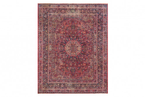 Pasargad™ - Antique Mashad Collection Burgundy Wool Area Rug 123'' x 158'' (59738)