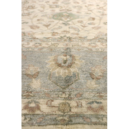 Pasargad - Melody Collection Hand-knotted Wool Area Rug in Ivory/L. Blue, 142" x 180" (78363 12x15)