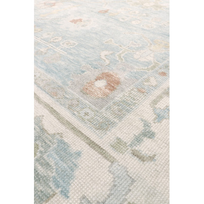 Pasargad - Oushak Collection Hand-Knotted Wool Area Rug in Blue/Ivory, 113" x 155" (78366 9x13)