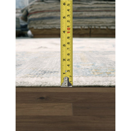 Pasargad - Oushak Collection Hand-Knotted Wool Area Rug in Ivory/Gray, 122" x 173" (78369 10x14)