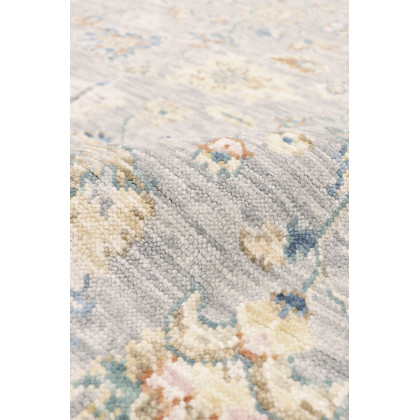 Pasargad - Oushak Collection Hand-Knotted Wool Area Rug in Gray/Ivory, 72" x 110" (78370 6x9)