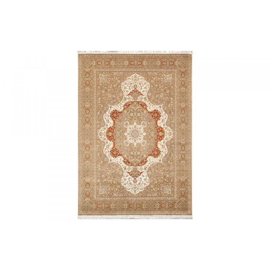 Pasargad - Tabriz Hand-Knotted Silk and Wool Area Rug 120'' x 171'' (973318 10X14)