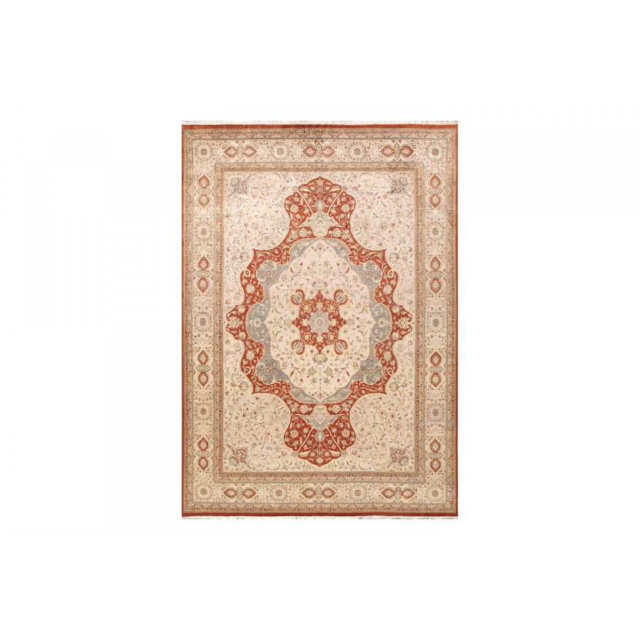 Pasargad - Tabriz Hand-Knotted Silk and Wool Area Rug 119'' x 168'' (973319 10X14)