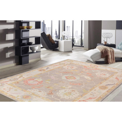 Pasargad - Oushak Collection Hand-Knotted Wool Area Rug 142'' x 172'' (980301 12X14)