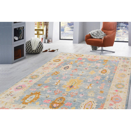Pasargad - Oushak Collection Hand-Knotted Wool Area Rug 139'' x 170'' (980316 12X14)