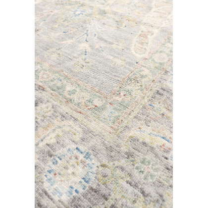 Pasargad - Oushak Collection Hand-Knotted Wool Area Rug in L. Beige/Mocha, 106" x 154" (990072 9x12)