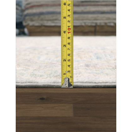 Pasargad - Oushak Collection Hand-Knotted Wool Area Rug in L. Beige/Mocha, 106" x 154" (990072 9x12)