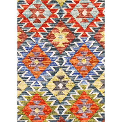 Pasargad - Kilim Collection Flatweave Wool Area Rug in Multi, 41" x 77" (990252 4x6)