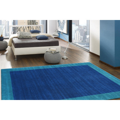 Pasargad Gramercy Collection Hand-Loomed Silk and Wool Charcoal Area Rug (AR-01B 4X6) - 48'' x 72''