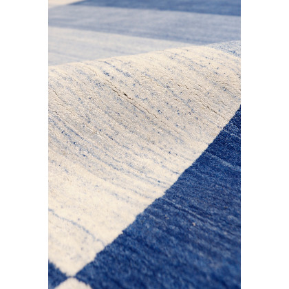 Pasargad Gramercy Collection Hand-Loomed Silk and Wool Charcoal Area Rug (AR-07 5X7) - 60'' x 84''