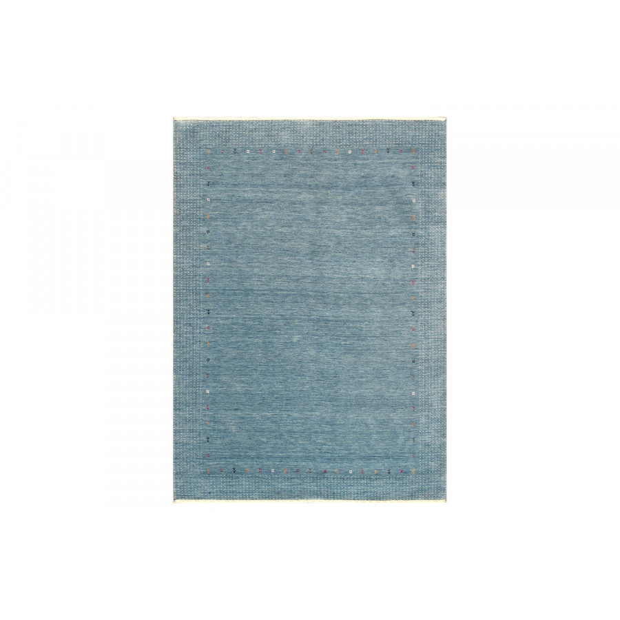 Pasargad Gramercy Collection Hand-Loomed Silk and Wool Charcoal Area Rug (AR-10 8X10) - 93'' x 117''
