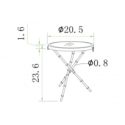 Pasargad Vicenza Collection Steel and Glass Side Table - Gold