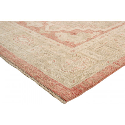 Pasargad Turkish Oushak Collection Hand-Knotted Wool Runner (B-316 3X13) - 35'' x 153''