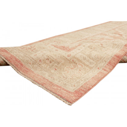 Pasargad Turkish Oushak Collection Hand-Knotted Wool Runner (B-316 3X13) - 35'' x 153''