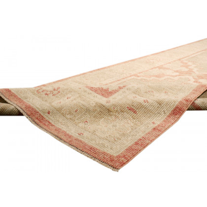 Pasargad Turkish Oushak Collection Hand-Knotted Wool Runner (B-316 3X13) - 35'' x 153''