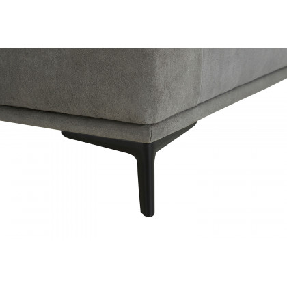 Pasargad Modern Lucca Sectional Sofa with Push Back Functional, Right Facing Chaise Gray Color