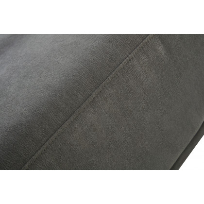 Pasargad Modern Lucca Sectional Sofa with Push Back Functional, Right Facing Chaise Gray Color