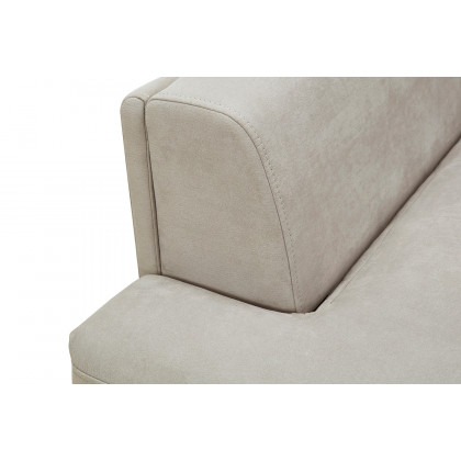 Pasargad Modern Lucca Sectional Sofa with Push Back Functional, Right Facing Chaise Beige Color