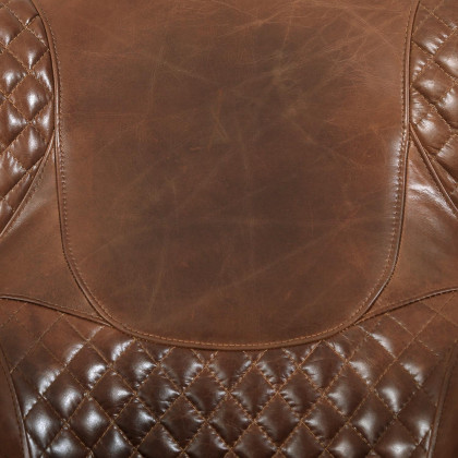 Pasargad - Aspen Wing Chair in Brown, Leather