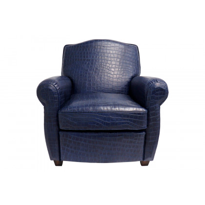 Pasargad - Vicenza Collection Leather Wing Chair