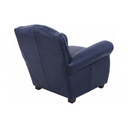Pasargad - Vicenza Collection Leather Wing Chair
