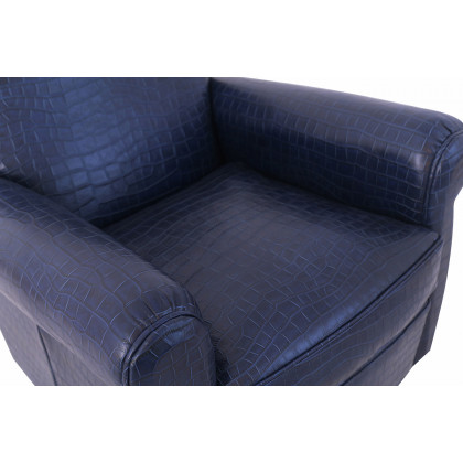 Pasargad - Vicenza Collection Leather Wing Chair