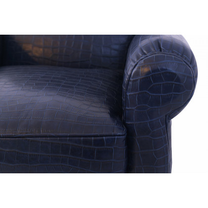 Pasargad - Vicenza Collection Leather Wing Chair