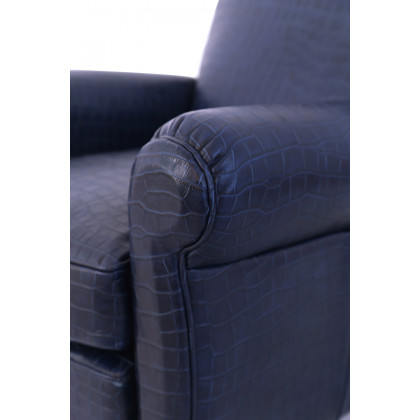 Pasargad - Vicenza Collection Leather Wing Chair