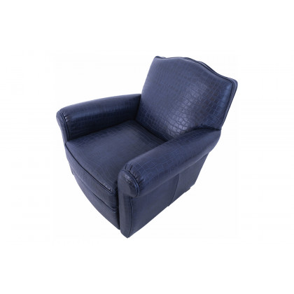Pasargad - Vicenza Collection Leather Wing Chair