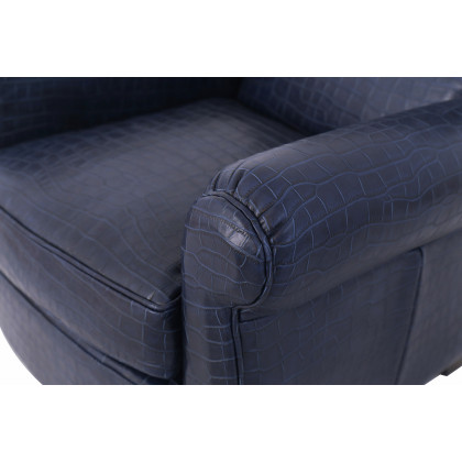 Pasargad - Vicenza Collection Leather Wing Chair